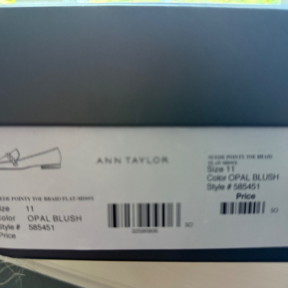 ANNE TAYLOR OPAL BLUSH SLIP ON SUEDE SHOES - Picture 9 of 10